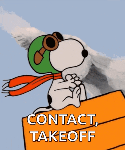 Camsey Snoopy Flying Fly Peanuts Clouds House GIF