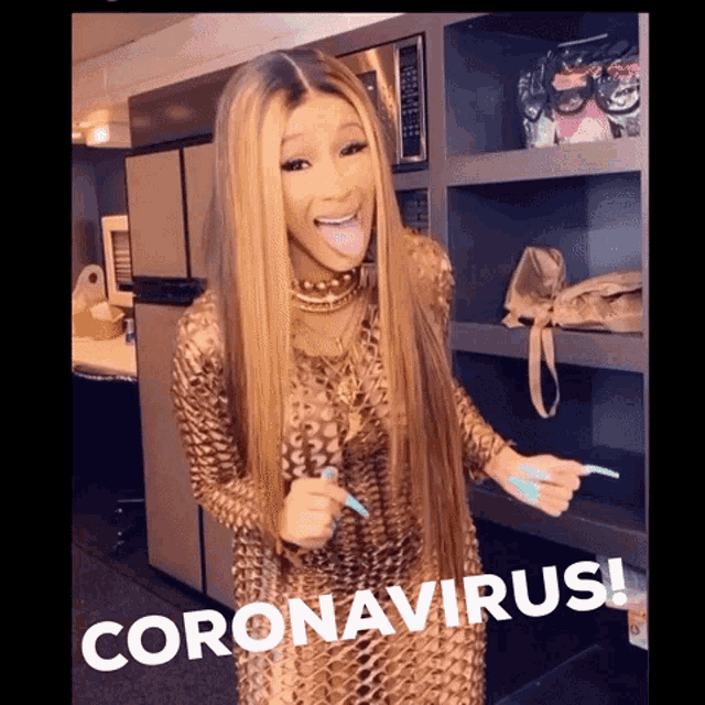 Cardi B Coronavirus GIF