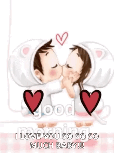 Cartoon Kiss GIF