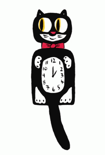 Cat Clock GIF