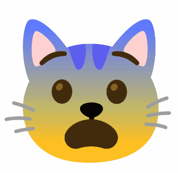 Cat Emoji Fearful GIF