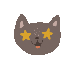 Cat Exited Sticker