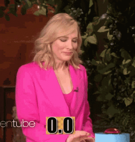 Cate Blanchett Pink Suit GIF