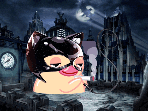 Catwoman Duck Dc Comic Duck GIF