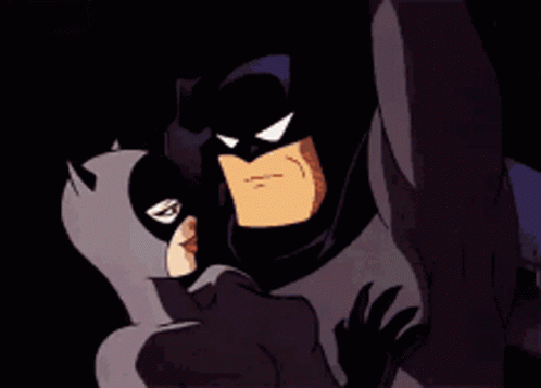 Catwoman Kiss Batman Kiss GIF
