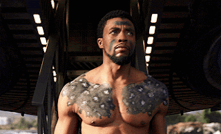 Chadwick Boseman König T'Challa GIF