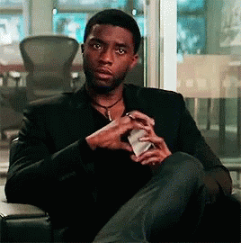 Chadwick Boseman Tchalla GIF