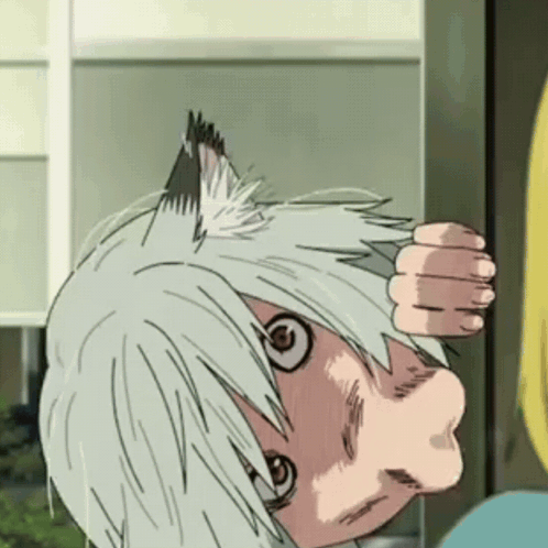Chain Smoker Cat Neko GIF