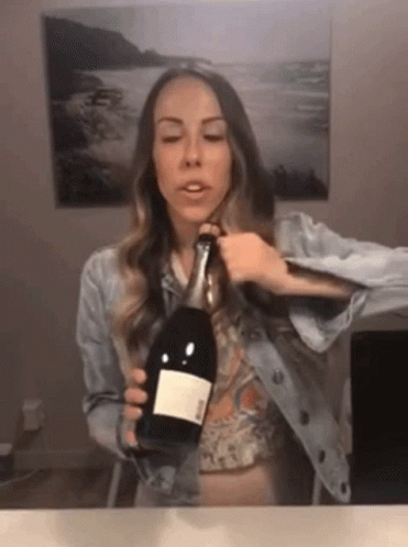 Champagne Drinking GIF