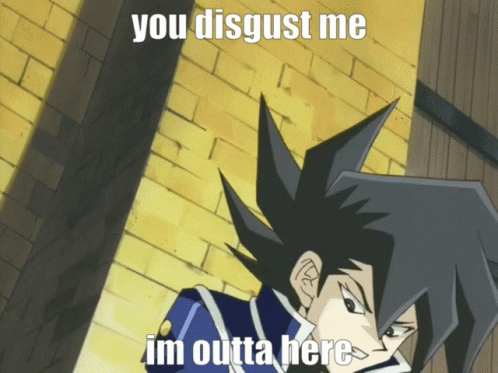 Chazz You Disgust Me GIF