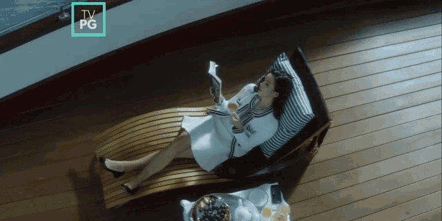 Chilling Nancy GIF
