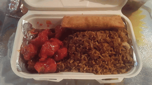 Chinese Food Sweet And Sour Pork GIF