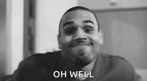 Chris Brown Shrug GIF