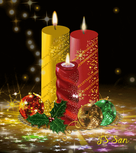 Christmas Candles Js San Gifs GIF