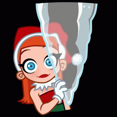 Christmas Girl Santa Costume GIF