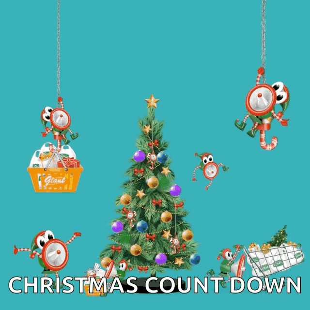 Christmas Shopping Christmas Count Down GIF