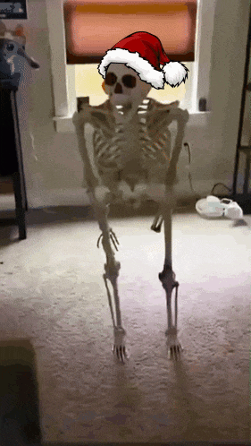 Christmas Skeleton GIF