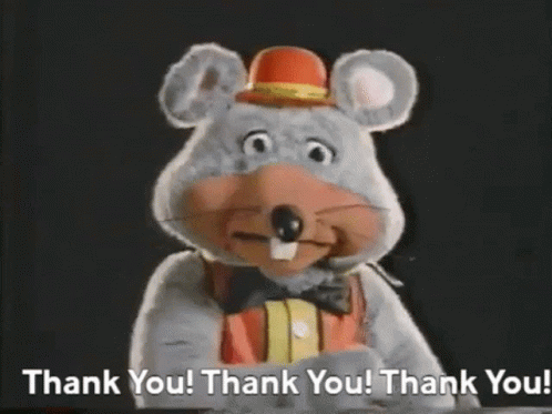Chuck E Cheese Mouse GIF