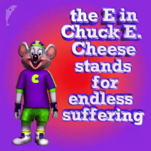 Chuck E Cheese Suffering GIF