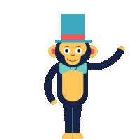 Circus Monkey Sticker