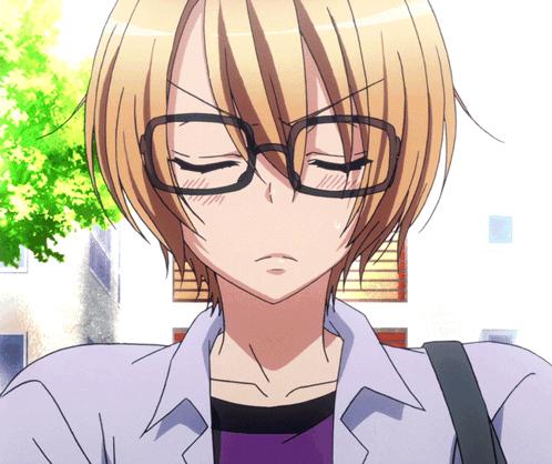 Clearing Throat Anime Boy GIF