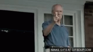 Clint Eastwood Finger Gun GIF