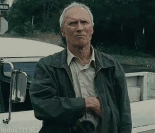 Clint Eastwood Finger Guns GIF