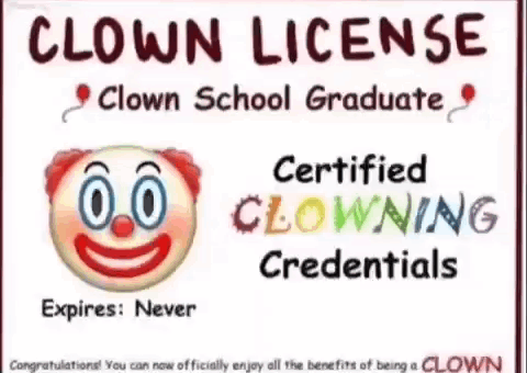 Clown License Phantomv3x GIF