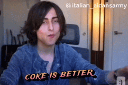 Coke Is Better Aidan Drink Coke GIF