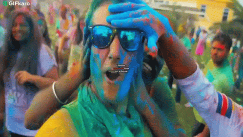 Color On My Face Gifkaro GIF