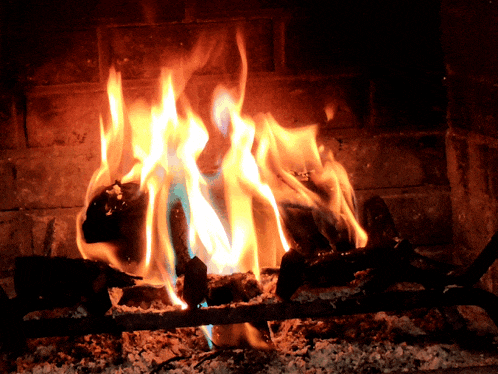 Colored Fire Colored Fireplace GIF