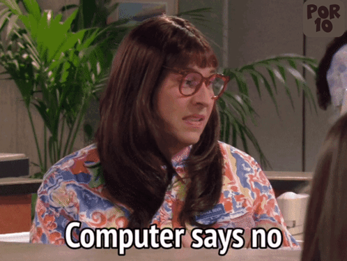 Computer Says No Carol Beer GIF