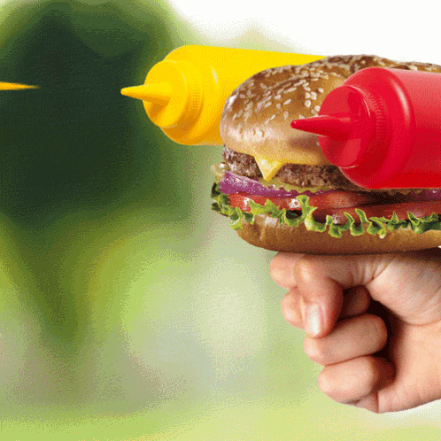 Condiments Guns GIF