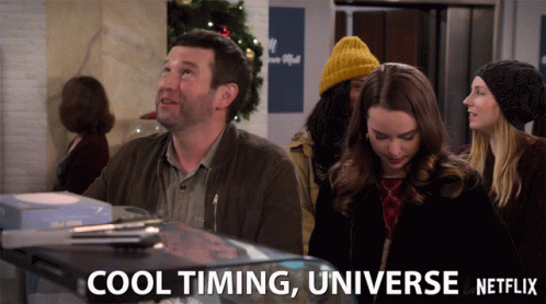 Cool Timing Universe Lucky GIF