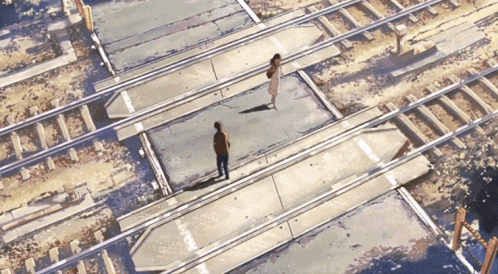 Couples Parting 5 Centimeters Per Second GIF