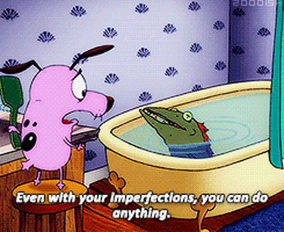 Courage The Cowardly Dog Motivational GIF