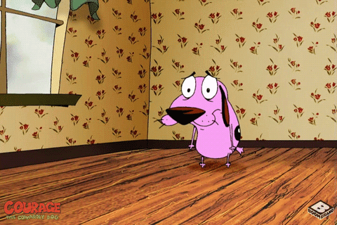Courage The Cowardly Dog Screaming GIF
