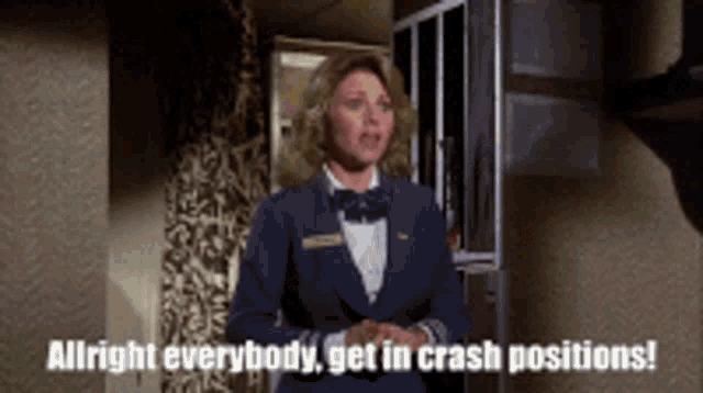 Crash Position Airplane GIF