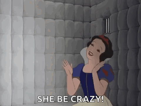 Crazy Snow White Crazy GIF