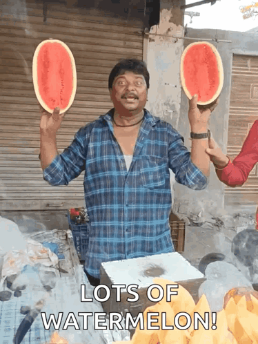 Crazy Watermelon Seller Yelling Laal Hai GIF