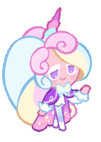 Cream Unicorn Cookie Cookie Run Sticker