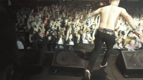 Crowd Surfing Jumping GIF