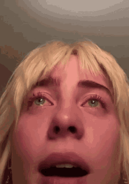 Crying Billieeilish GIF