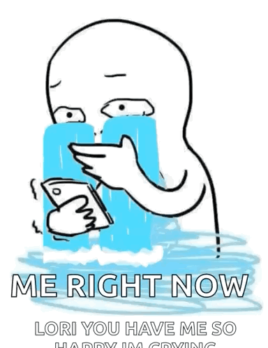 Crying Happy GIF