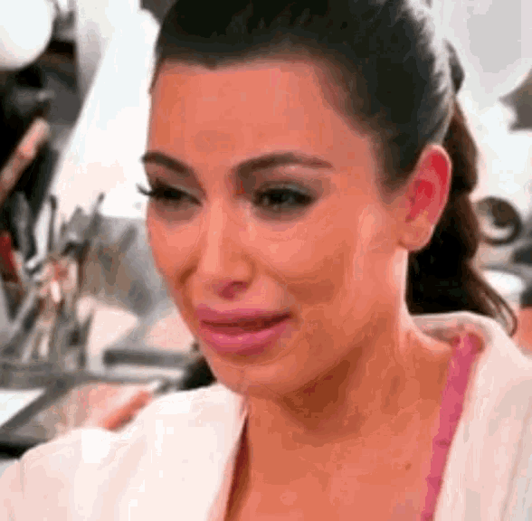 Crying Kim Kardashian GIF