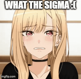 Crying Marin GIF