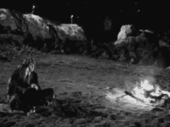 Cuddle Beach Fire GIF