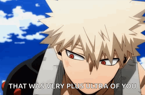 Cute Anime Boy Katsuki Bakugo GIF