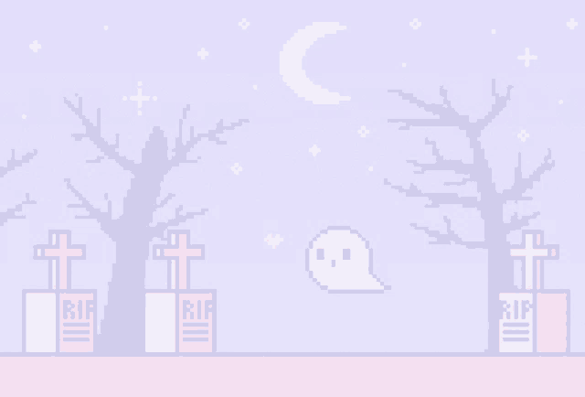 Cute Ghost Gif Wallpaper GIF