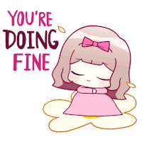 Cute Girl Sticker